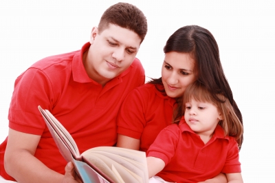 Reading to a child